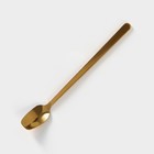 Чайная пара «Лист», 2 предмета: кружка с ложкой 180 мл, блюдце d=13.5 см, керамика, чёрная - Фото 4