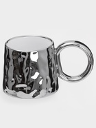 Кружка с ложкой «Стильный мишка», 320 мл, керамика, серебристая - Фото 5