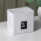 Кружка с ложкой «Стильный мишка», 320 мл, керамика, чёрная - Фото 6