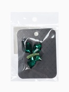 Брошь «Бабочка» крупная, зелёная в серебре - фото 23557538