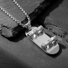 Кулон SPORTS футболист, скейт, цвет чёрно-красный в серебре, 70 см - Фото 2