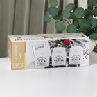 Набор банок керамических для сыпучих продуктов Beautiful Home, 3 предмета: 800 мл, цвет белый - фото 24292524