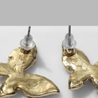 Серьги с жемчугом «Бабочки» нежные, цвет белый в золоте - фото 22673577