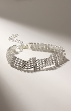 Браслет со стразами «Брайт» квадрат, цвет белый в серебре, 18 размер - фото 30837860