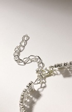 Браслет со стразами «Брайт» квадрат, цвет белый в серебре, 18 размер - фото 30837861