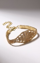 Браслет со стразами «Брайт» овал, цвет белый в золоте - фото 31068999