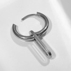 Пирсинг в ухо «Кольцо» со скрепкой, d=15 мм, цвет серебро - фото 7470590