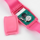 Часы наручные электронные детские, с калькулятором, ремешок силикон, l-21 см, розовые - Фото 5