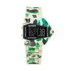 Часы наручные электронные, будильник, 3 АТМ, d-4.9 см, камуфляж - Фото 1