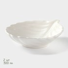 Салатники BellaTenero, 3 предмета: 2 салатника 300 мл, керамика, подставка-держатель из дерева, белые - Фото 3