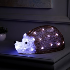 Светодиодная фигура «Ёжик» 35 x 16 x 20 см, акрил, 30 LED, 220 В, свечение белое