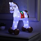 Светодиодная фигура «Лошадка» 40 × 32 × 16 см, акрил, 40 LED, 220 В, свечение белое - фото 319684231