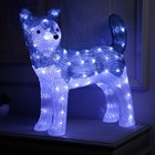 Светодиодная фигура «Волк» 50 × 47 × 21 см, акрил, 88 LED, 220 В, свечение белое - фото 12320143