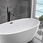 Смеситель для ванны Vincea Desire VTF-1DMB, напольный, лейка, излив 225 мм, черный - Фото 2