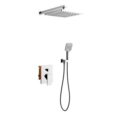 Душевая система Vincea Next VSFW-1N1CH, встраиваемая, тропический душ, душевой набор, хром