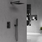 Душевая система Vincea VSFW-102TMB, встраиваемая, термостат, тропический душ, черный - Фото 2