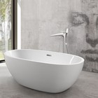 Смеситель для ванны Vincea VTF-102CH, напольный, однорычажный, лейка, излив 220 мм, хром - Фото 2