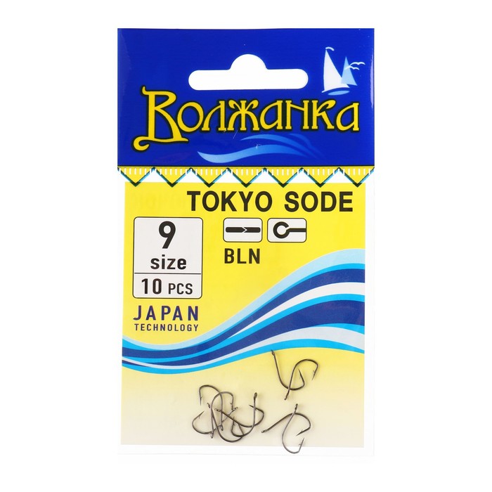 Крючки "Волжанка" Tokyo Sode № 9, 10 шт - Фото 1