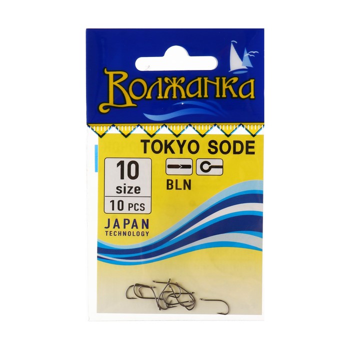 Крючки "Волжанка" Tokyo Sode № 10, 10 шт - Фото 1