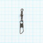 Вертлюг с застежкой Волжанка Barrel Swivel With Safety Snap № 8х2, тест 16 кг, 10 шт - фото 22745520