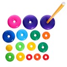 Пирамидка детская, 15 колец, с шаром - Фото 6