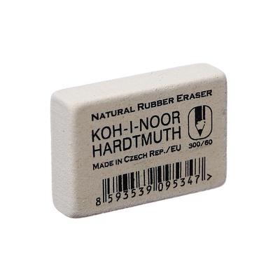 Ластик каучуковый K-I-N, ELEPHANT, 300/60, 32×18×8 мм, белый
