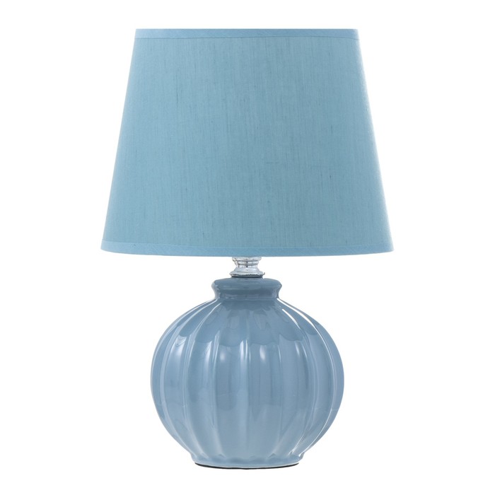 Настольная лампа "Сандра" Е14 1х40Вт синий 20х20х29,5 см RISALUX - фото 1907796499