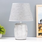 Настольная лампа "Брик" E14 40Вт серый 22,5х22,5х34 см RISALUX - фото 319766468