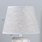 Настольная лампа "Брик" E14 40Вт серый 22,5х22,5х34 см RISALUX - фото 24702129