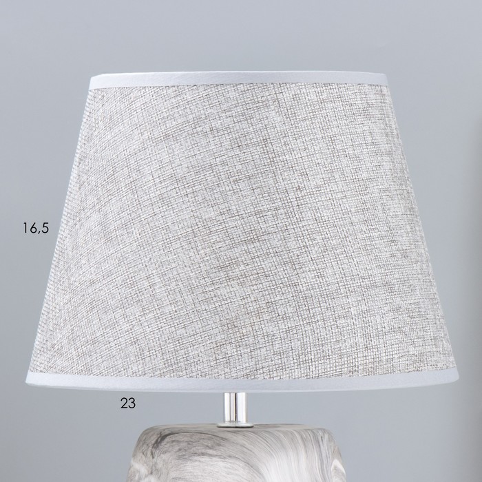 Настольная лампа "Брик" E14 40Вт серый 22,5х22,5х34 см RISALUX - фото 1907796508