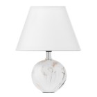 Настольная лампа "Аделла" Е14 40Вт бело-золотой 19,5х19,5х27,5 см RISALUX - фото 61900604