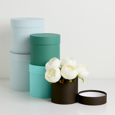 Набор шляпных коробок 5 в 1" Гармония", 20×20 - 14×14 см