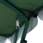 Качели садовые "Мадрид", 209 х 127 х 166 см, макс. нагрузка 220 кг, цвет зеленый - Фото 4