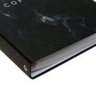 Тетрадь на кольцах Calligrata «Мрамор чёрный» A5, 120 листов, в клетку, обложка 7БЦ, блок офсет - Фото 5