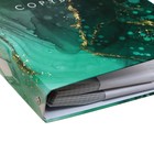 Тетрадь на кольцах, в клетку, 160 листов "Зелёный мрамор", обложка 7БЦ, без вырубки под кольца, блок офсет - фото 8510304