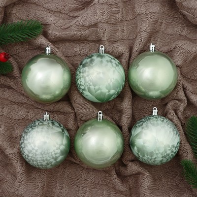 Ёлочные игрушки «Чары волшебства», шары новогодние, d=7.5 см, набор 6 шт.