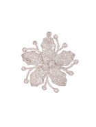 Ёлочные игрушки «Изыски праздника», новогодние, набор 13 шт., белый/золотистый - Фото 3