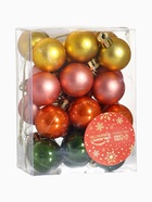 Ёлочные игрушки «Яркое ассорти», шары новогодние, d=2.5 см, набор 24 шт., МИКС - Фото 8