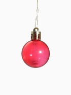 Ёлочные игрушки «Шедар», шары новогодние, d=3 см, набор 12 шт. шёлк, розово-красный - Фото 5