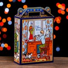 Подарочная коробка "Ретро Новый Год" 16,8 х 7 х 25 см - Фото 2
