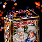Подарочная новогодняя коробка «Зимний», для сладких подарков, 16.8×7×25 см - Фото 6