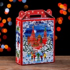 Подарочная новогодняя коробка «Кремль», для сладких подарков, 16.8?7?25 см (комплект 5 шт) - фото 53383022