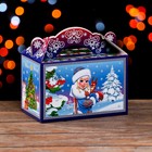 Подарочная коробка "Дед Мороз и Снегурочка" 20 x 12 x 19 см - фото 319834147