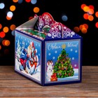 Подарочная коробка "Дед Мороз и Снегурочка" 20 x 12 x 19 см - Фото 4