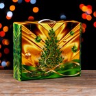 Подарочная коробка "Праздничный Шелк" в зеленом 29 х 9 х 25 см - фото 4520754