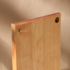 Доска разделочная деревянная с отверстием Adelica, 30×20×2 см, покрыта маслом, цельная берёза - Фото 2