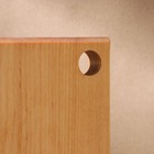 Доска разделочная деревянная с отверстием Adelica, 30×20×2 см, покрыта маслом, цельная берёза - Фото 3