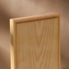 Доска разделочная деревянная с кровостоком Adelica, 30×20×2 см, покрыта маслом, цельная берёза - Фото 2