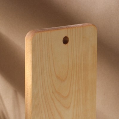 Доска разделочная деревянная c отверстием Adelica, 24×15×1.8 см, покрыта маслом, цельная берёза