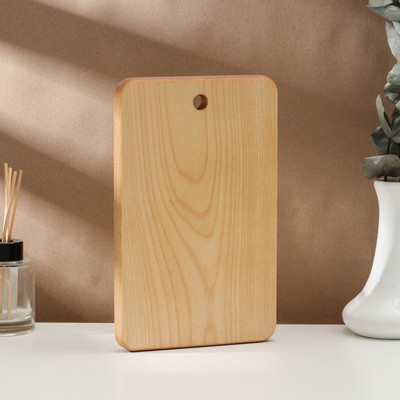 Доска разделочная деревянная c отверстием Adelica, 24×15×1.8 см, покрыта маслом, цельная берёза